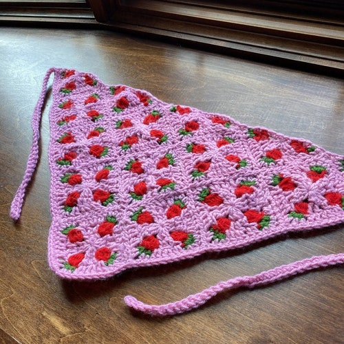 CROCHET PATTERN Strawberry Granny Square Tote Bag Crochet - Etsy