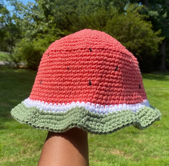 Watermelon Bucket Hat Handmade - Etsy 
