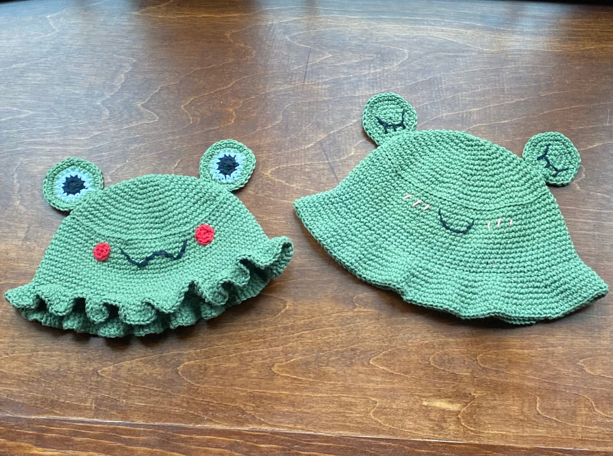 Crochet PATTERN Frog Bucket Hats Etsy