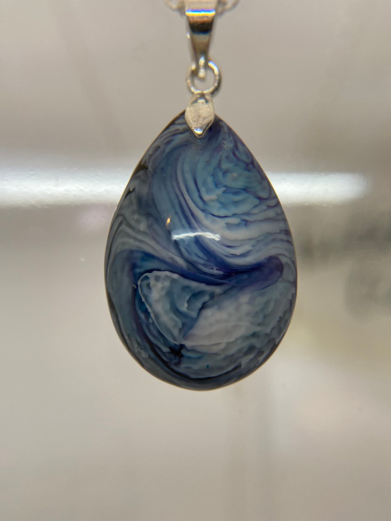 Teardrop swirls necklace Etsy