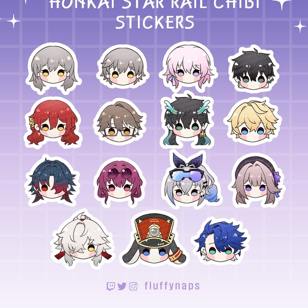 Honkai Star Rail Chibi Stickers