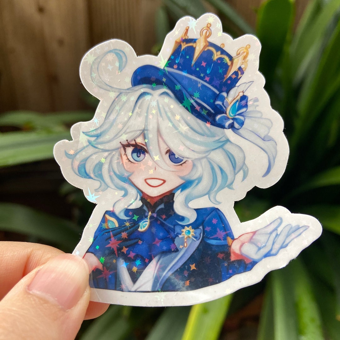 Furina Holographic Sticker genshin Impact - Etsy