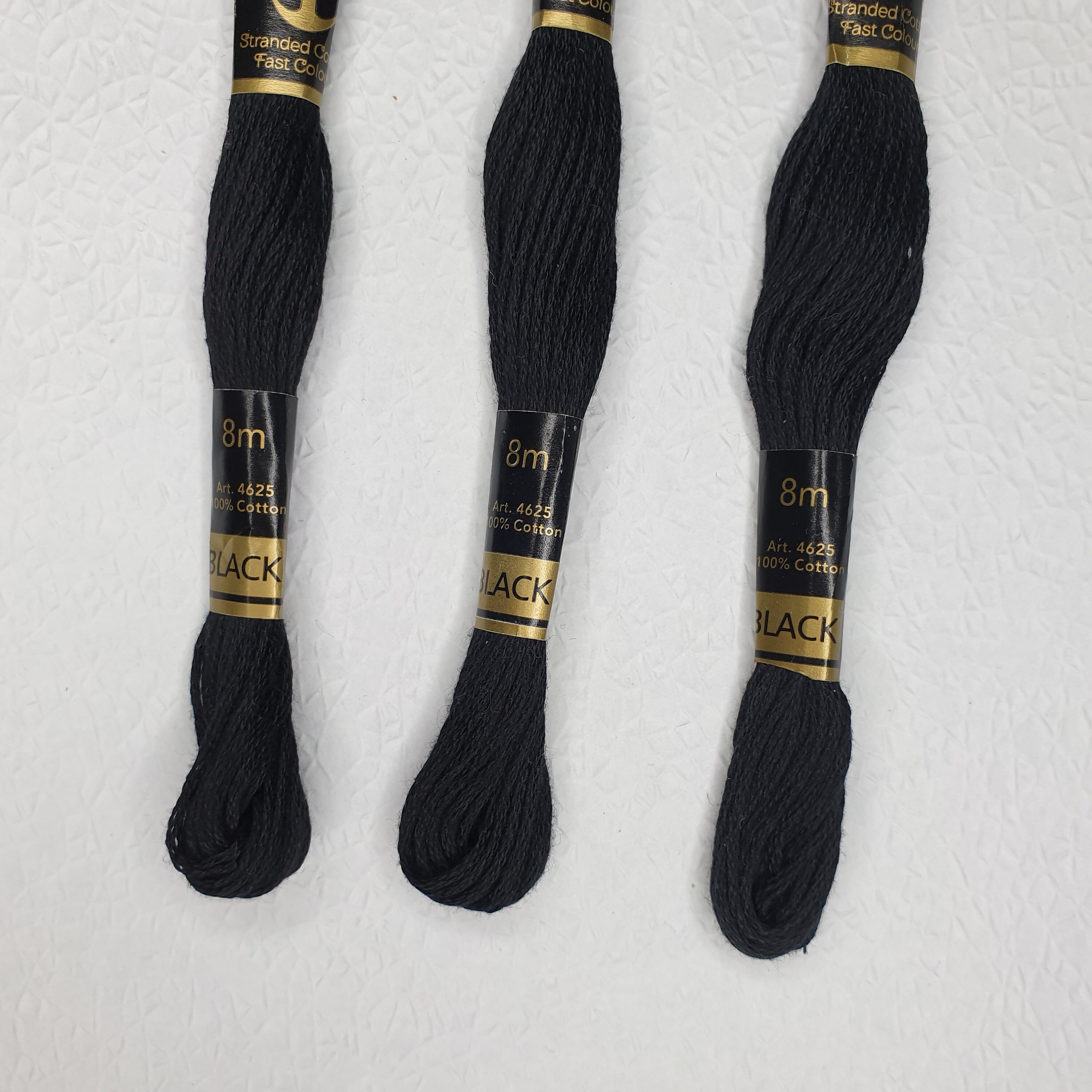 3 6 10 X Anchor Black Floss Black Colour Thread/ Skein Etsy UK