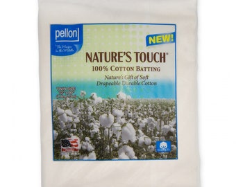 F/NCP-7290 - Ovatta in cotone naturale Nature Touch - Misura doppia - 72 x 90 pollici - Pellon