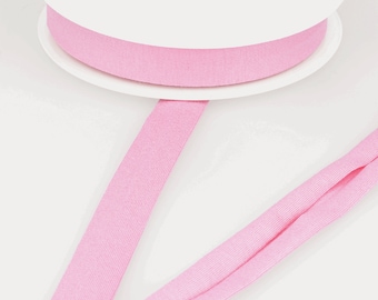 Pink - Jersey Stretch Schrägband - 20mm