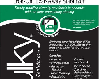 661-01 - Totally Stable Iron-on Tear-Away Stabilizer White 20in x 1yd - Sulky