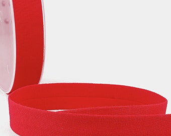 Red - Cotton Jersey Bias Binding - 20mm