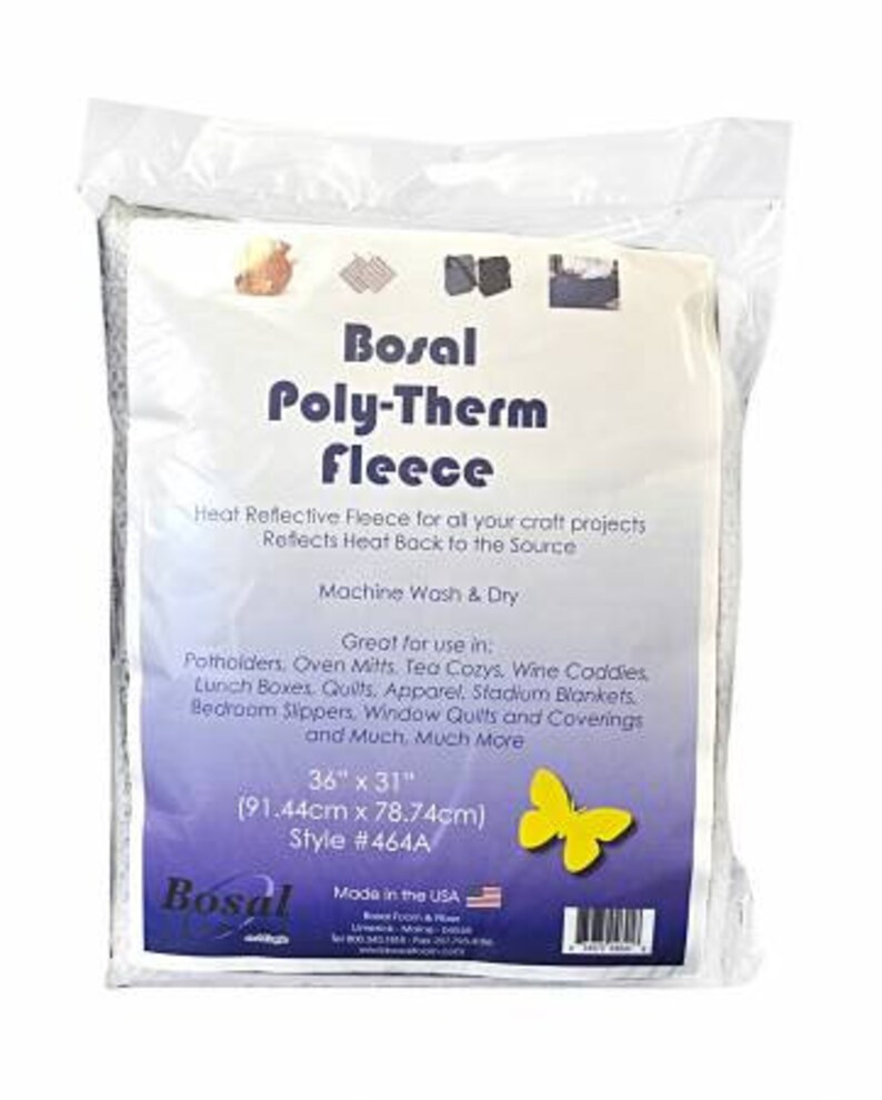 464B-A Poly-therm Heat Reflective Fleece 31in x 36in - Bosal