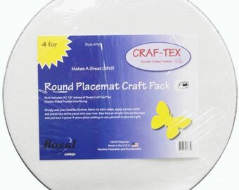 PM-3B Placemat Craft Pack 16in Round 4pk - Bosal