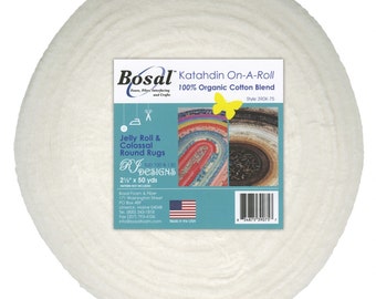 Bosal Katahdin 100 % coton Summer 3 oz 2-1/2 po. x 50 m. (pour tapis Jelly Roll)