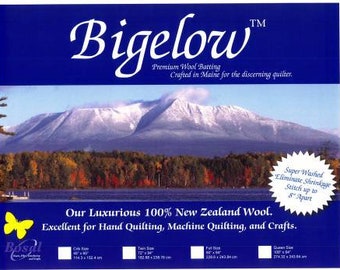 W803B Bigelow 100% bateo de lana 90 x 94 pulgadas - Bosal