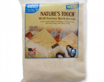 EB-8196 Pellon Natures Touch Natural Blend 80/20 Bateo Tamaño completo 81 x 96 pulgadas - Pellon