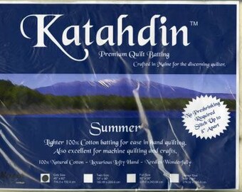 Ouate Katahdin Premium 100 % coton 390B-WHT - Été 3 oz - 45 po. x 60 po. - Bosal