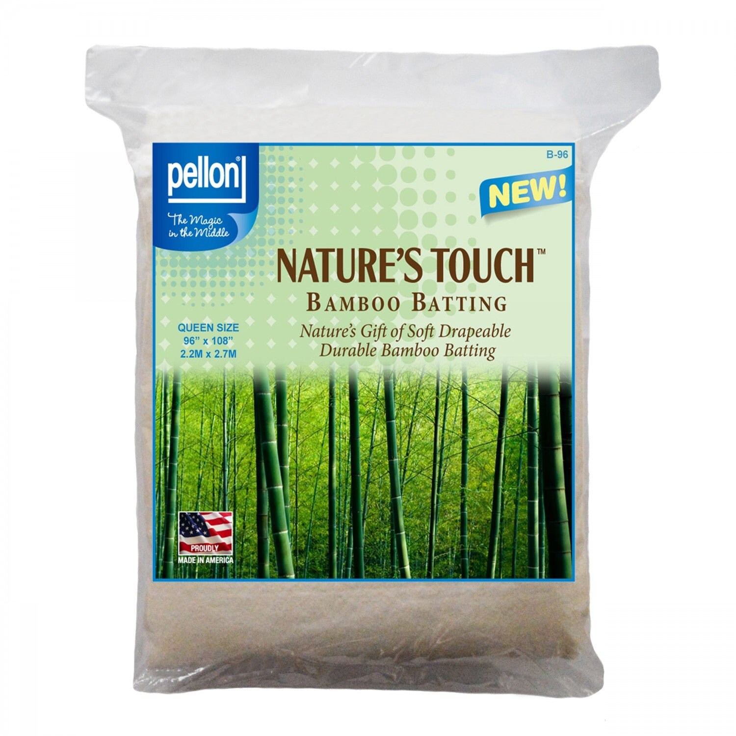 Nature's Touch Cotton King Quilt Batting, Pellon #NT-120