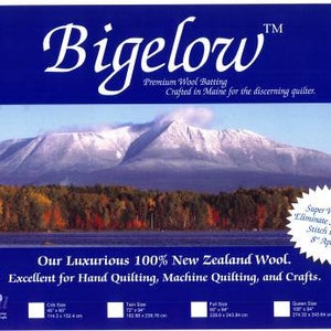 W804B Bigelow 100% Wool Batting 108in x 94in - Bosal