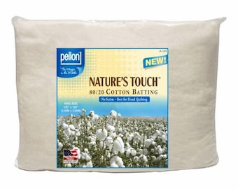 A-120 - Pellon Natures Touch Natural Blend 80/20 Volumenvlies King-Size 120in x 120in - Pellon