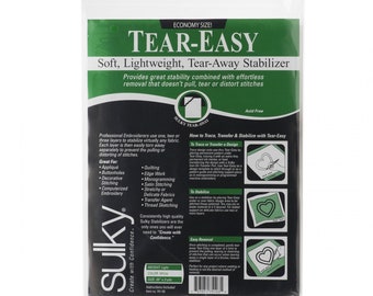 751-03 - Stabilizzatore Tear Easy Tear-Away Bianco 20 pollici x 3 iarde - Sulky