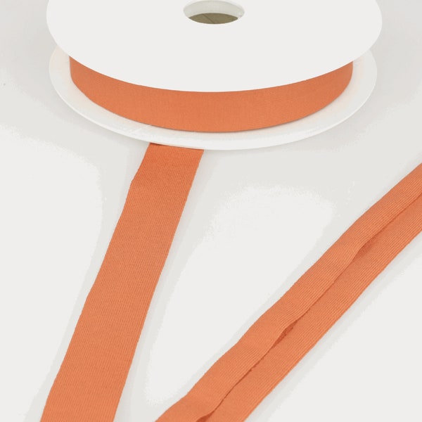 Orange - Jersey Stretch Bias Binding - 20mm