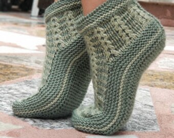 knitted house slippers