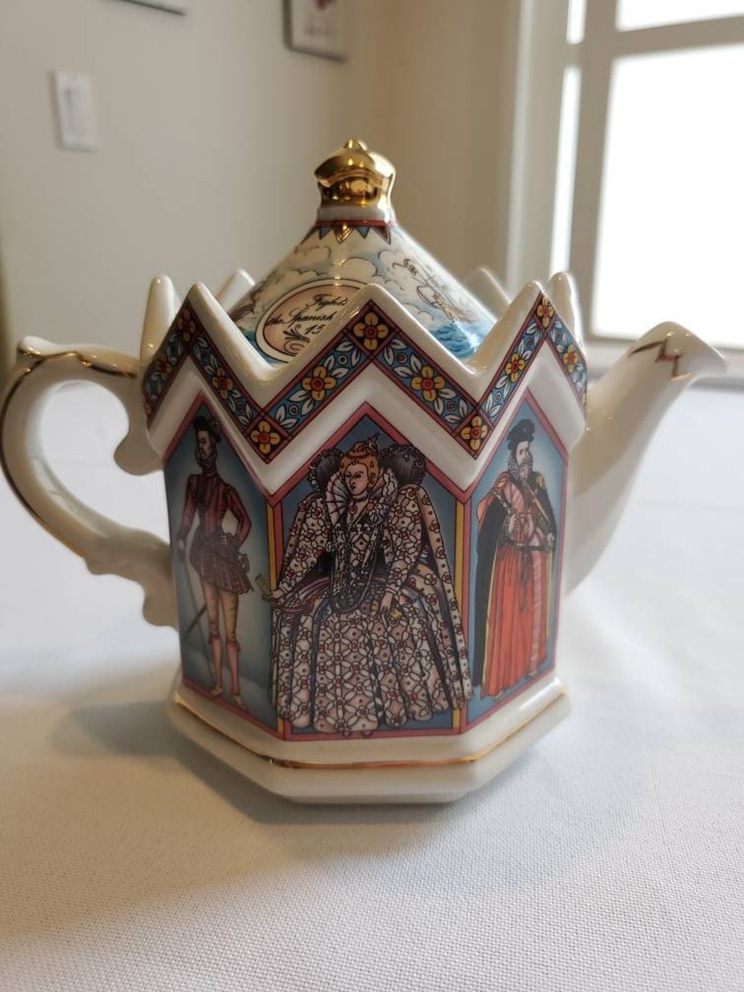 Sadler Fighting the Spanish Armada Teapot Etsy