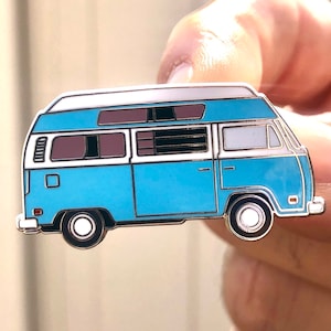 LIMITED STOCK! Cali Blue Bus Enamel Pins