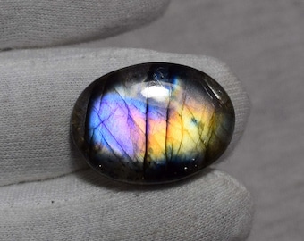 Labradorite Purple Flashy A Quality Gemstone Cabochon Stone Jewelry Making Stone