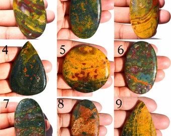 Metaphysical Wholesale Lot Palm Stone Natural Blood Stone Cabochon Lot for Wire wrapping March Birthstone African Bloodstone