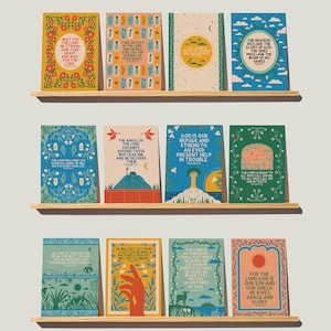 20 Psalm Postcard Bundle. Bible Verse Art. Scripture cards for journaling