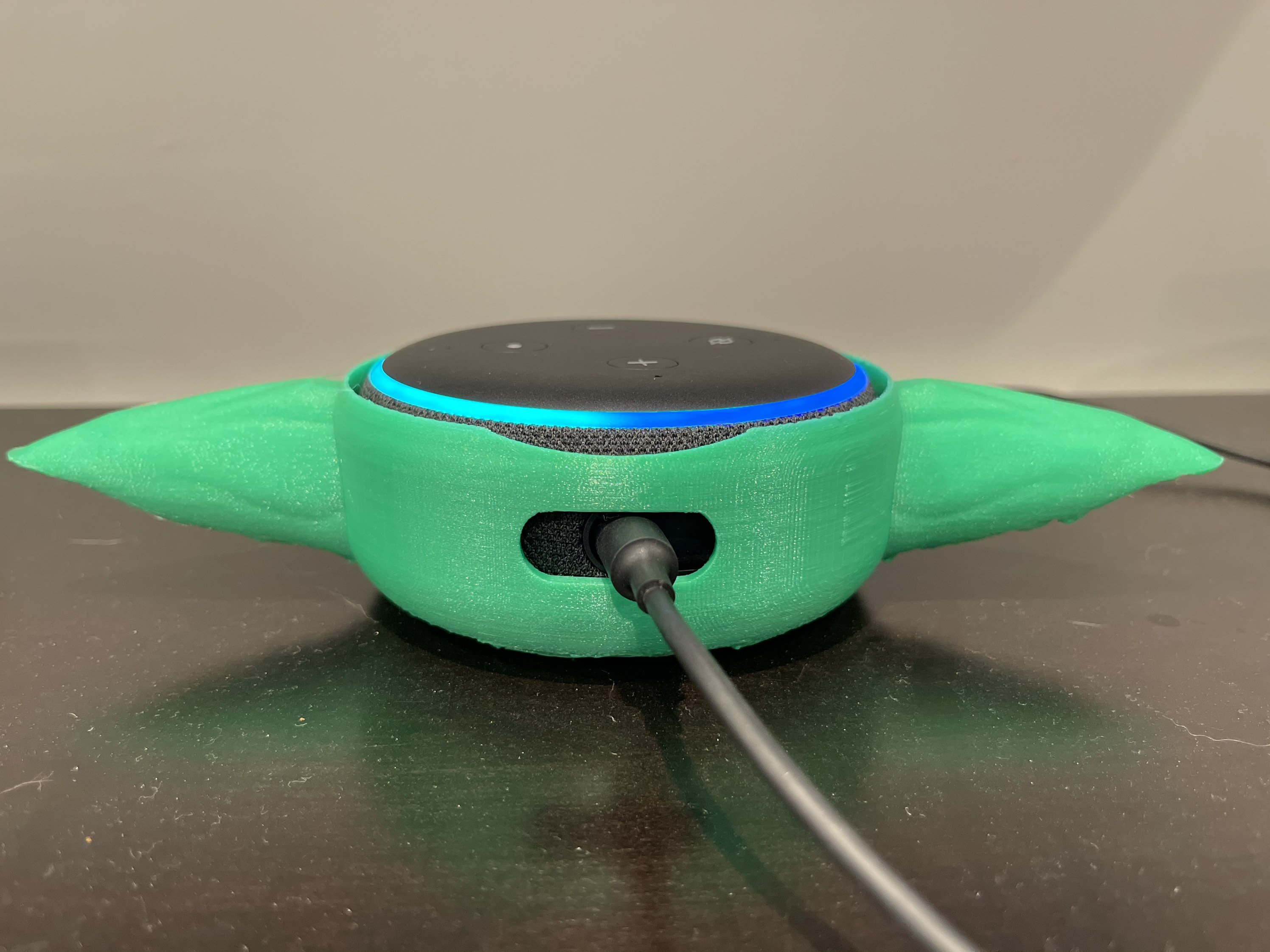 Yoda Themed Amazon Echo Dot Holder homade Etsy