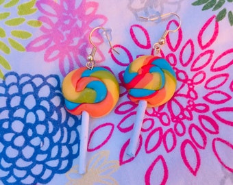 Clay Lollipop Earrings