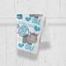 Blue Hippo Sublimation Template Design - Etsy