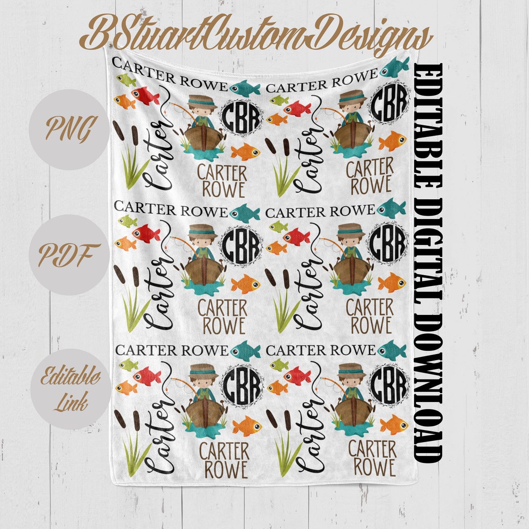 Fishing Template - Etsy