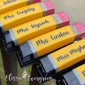 Glitter Pencil Stapler | Personalized Stapler | Personalized Stapler and Pen Set | Custom Gifts