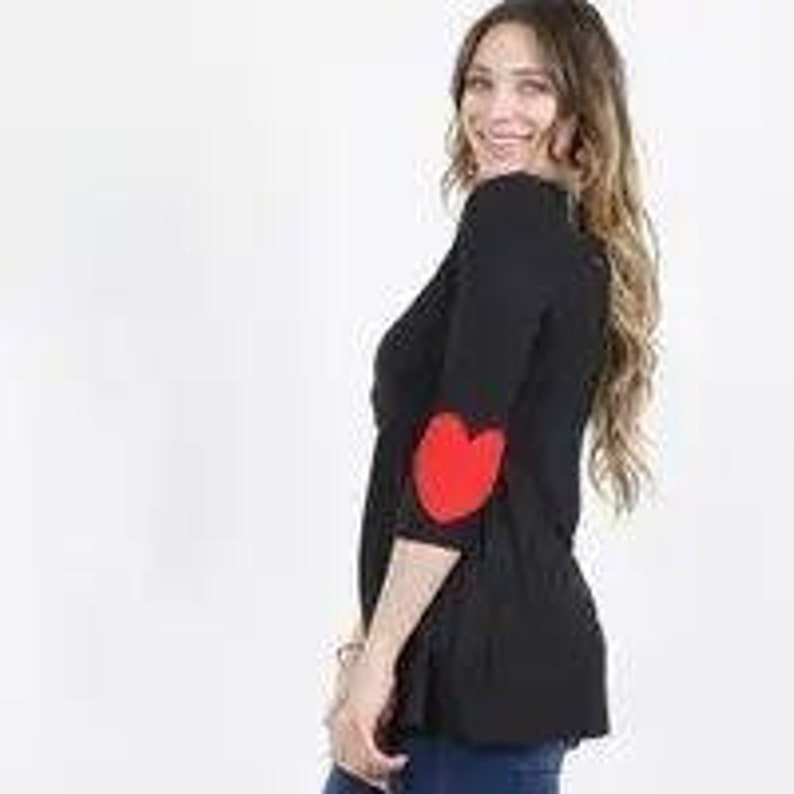 Valentine Heart Patch Elbow Tunic