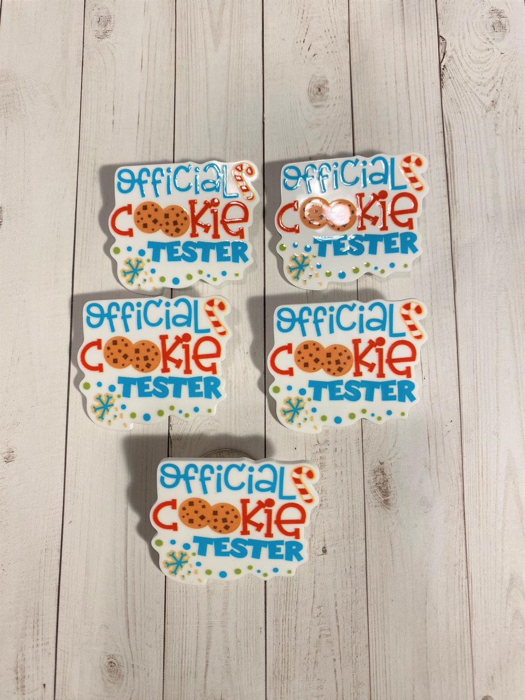 Christmas Pins Cookie Pins Official Cookie Tester Cookie Exchange Pins