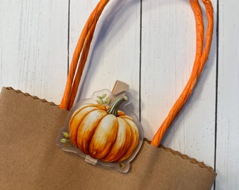 Pumpkin Clips - Fall Wedding - Gift Clips - Pumpkin Decor - Fall Festival - October Wedding - November Wedding