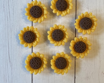 Sunflower Magnets - Fall Flower Magnets - Sunflowers - Sunflower Lover - Flower Magnets - Fall Birthday Gift