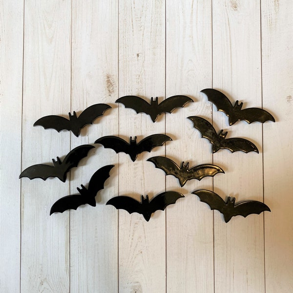 Bat Magnets - Halloween Magnets - Bat Stuff - Bat Lover - Halloween Decor - Halloween Stuff - Halloween Lover - Magnets - Black Bat Magnets