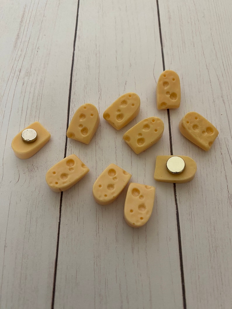 Swiss Cheese Magnets - Cheese Magnets - Fake Food Magnets - Cheese ...
