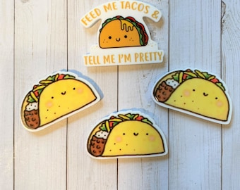 Taco Magnets - Taco Lover Magnets - Food Magnets - Taco Stuff - Fun Locker Magnets - Office Magnets - Small Gift