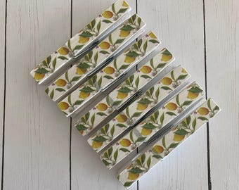 Lemon Clips - Lemon Decor - Shabby Chic Lemons - Lemon Stuff