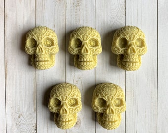 Skull Magnets - Halloween Magnets - Scary Magnets - Skull Lover Magnets - Skeleton Magnets - Patterned Skulls - Magnets