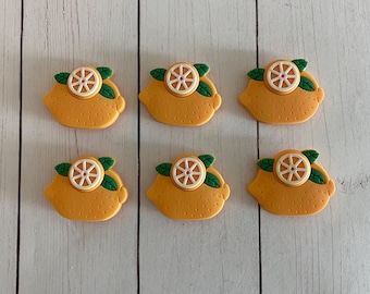 Lemon Magnets - Lemon Decor - Lemon Gift - Kitchen Gift - Office Decor - Lemons - Lemon Lover