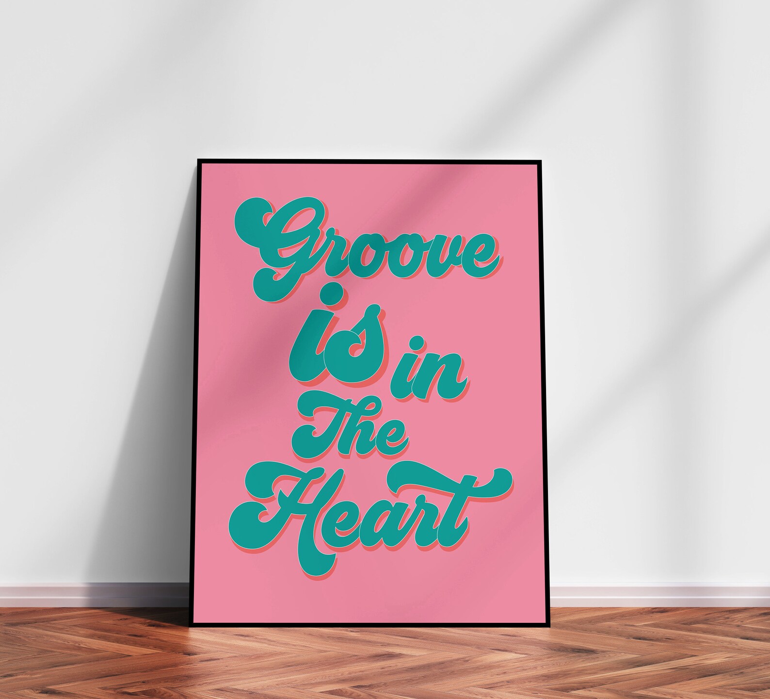 Groove Is In The Heart Retro Print Lyric Print Print Etsy