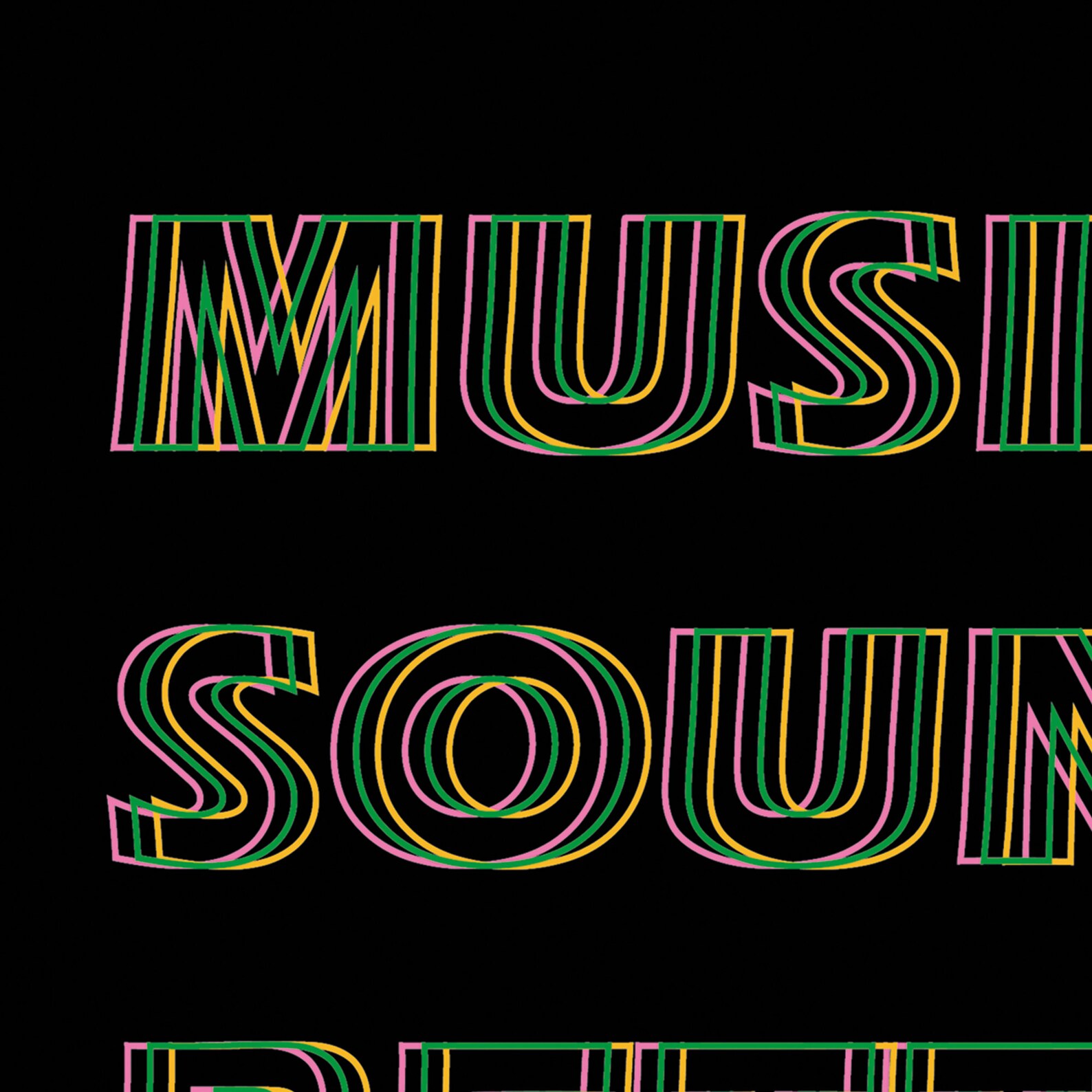 Music Sounds Better With You Black Retro Print Lyric Etsy