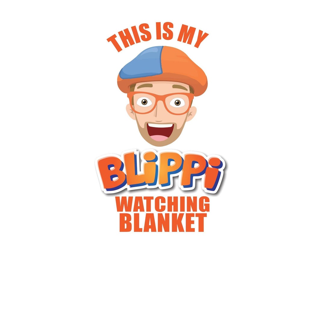 Blippi Watching Blanket 50x60 Etsy