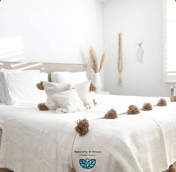Moroccan tassel blanket sale