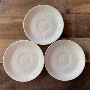 Set of 3 vintage Adams China &quot;Empress&quot; saucers, Made in England