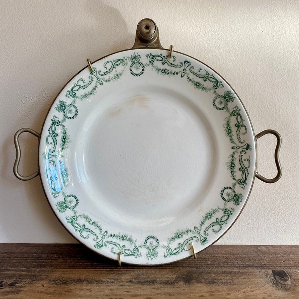 Antique Hot Water Warming Plate Etsy