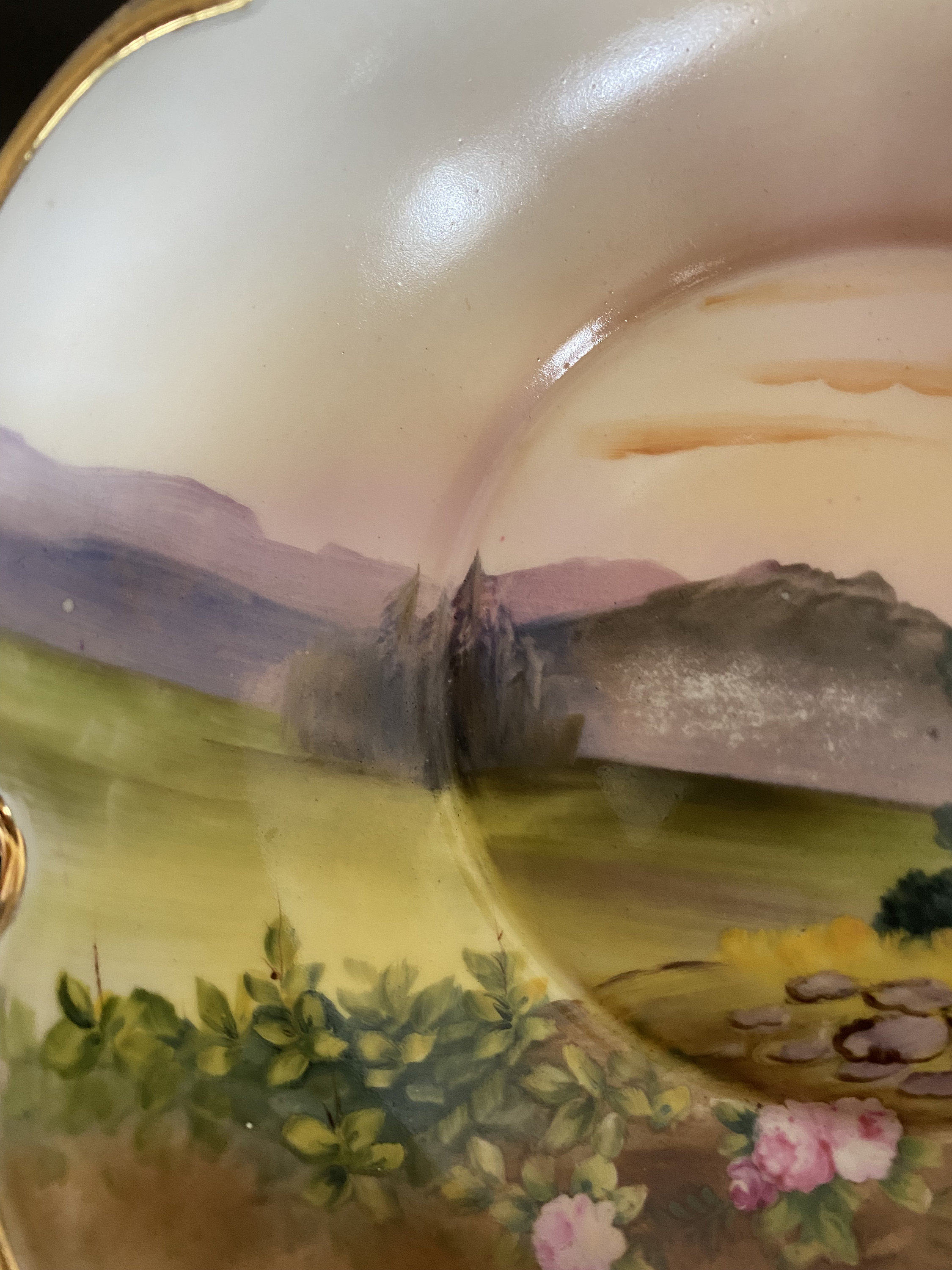 Antique Noritake Hand Painted Bowl, Made in Japan, Circa
